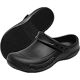 Men Non Slip Chef Shoes, Waterproof Nursing Work Clog for Kitchen, Zapatos para Trabajar En Restaurante De Hombre