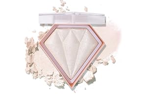 XINGXYUEL Face White Highlighter Makeup Palette Shimmer Contour Powder Waterproof Long-Lasting, Brightens Face Complexion Contour Illuminator Highlighters Blush Powder Makeup Palette - 01 Pearl White