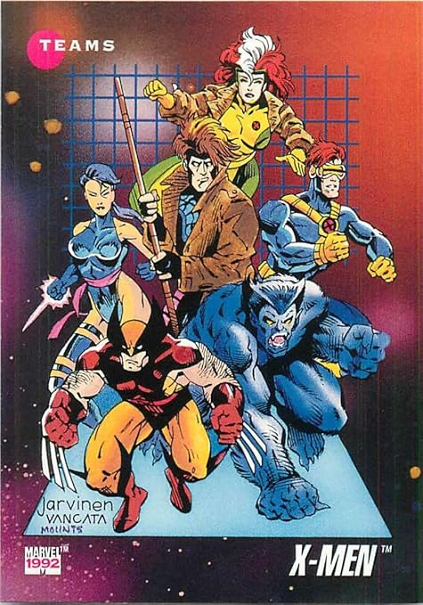 1992 Impel Marvel Universe NonSport 182 X Men Blue Official Trading 