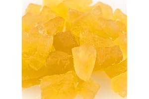 BEULAH'S Natural Pineapple Yellow Wedges Candied Fruit Glaze 1 pound