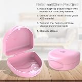 ARGOMAX Retainer Case with Magnetic Closure Pink ABS Hard Shell view 5