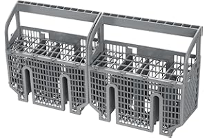 TOMATO MAN Upgraded 00675794 675794 Dishwasher Silverware Basket For Thermador Bosch Dishwasher Silverware Basket Replacement Parts Bosch Utensil Baskets Cutlery Holder SHE55M15UC SHX3AR75UC 00704855 9001396277