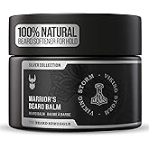 The Beard Struggle Warrior’s Beard Balm - Silver Collection, Viking Storm - Non-Greasy Low-Hold Formula, Luxurious Cologne-Grade Fragrances 100% Natural Ingredients - 50g / 1.76 US. oz.