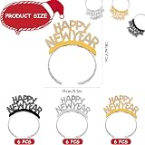 RUIYELE 18Pcs New Year Headbands Set - Glitter Tiara Hair Accessories view 2