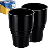 MIXOPOLY Golf Cart Cup Holder Insert Adapter Replacement fits Club Car EZGO Yamaha Golf Cart, for Placing and Securing 16.4 oz Portable Propane Gas Bottle or Drink Water Glass, (2Pcs, Black)