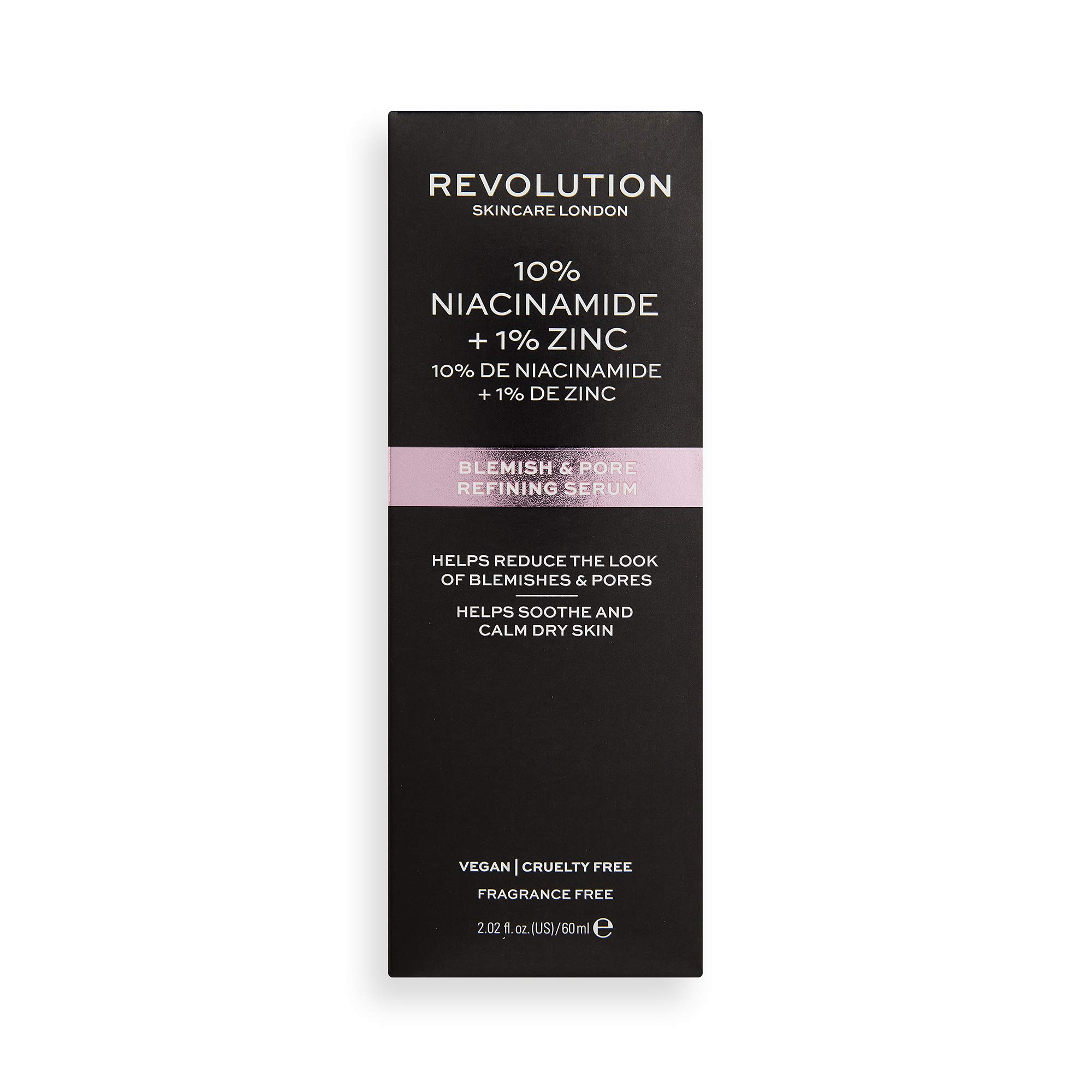 Revolution Skincare London, 10% Niacinamide and 1% Zinc Serum for Blemishes and Pores Extra Large 60 ml