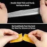 MILEQEE Double Sided Tape Heavy Duty 2in x 66ft Fiberglass Mesh High Tack view 4