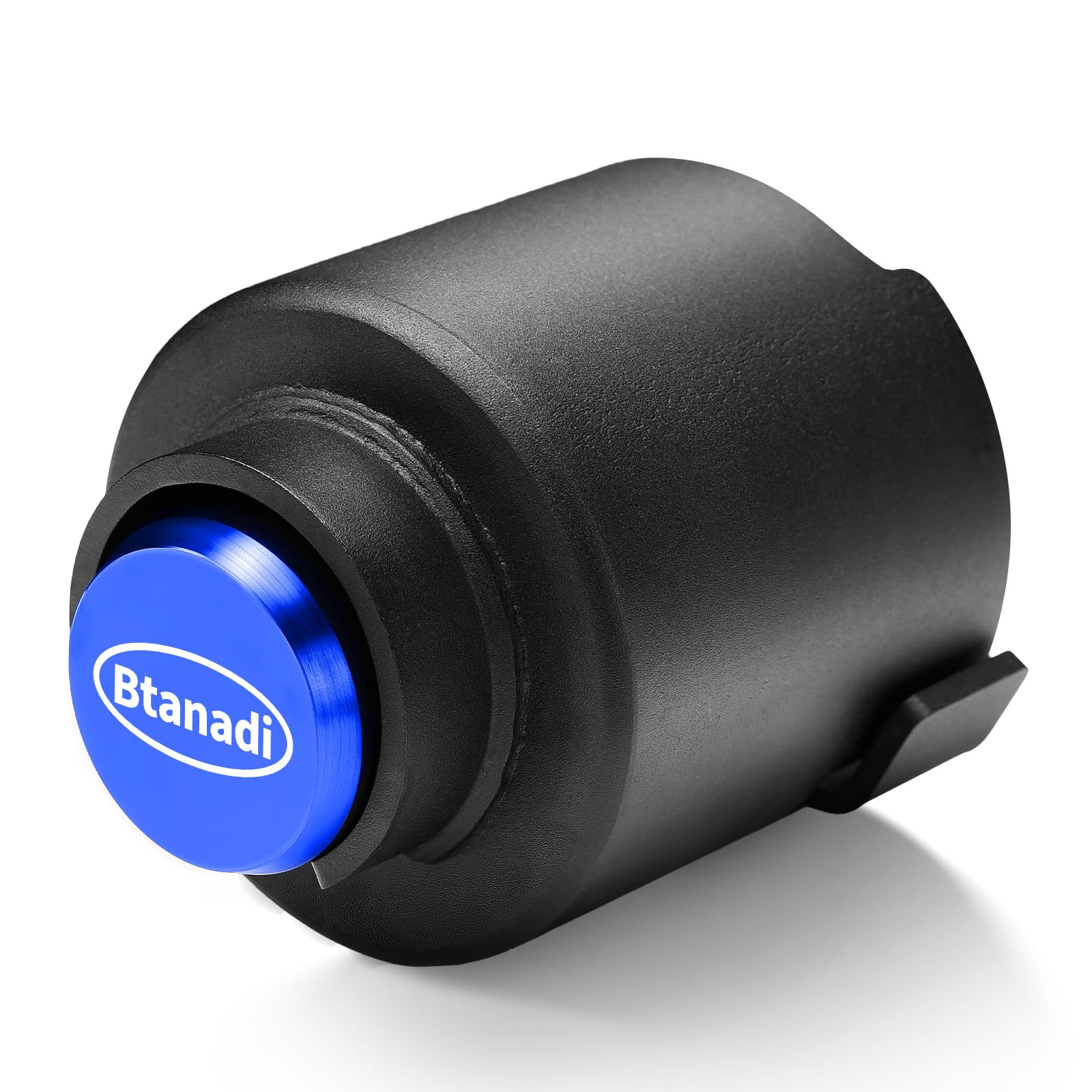 Photo 1 of ****************MISSING KEY***************
 Btanadi Trailer Lock Fits 2 5/16 Inch Coupler, Upgraded Heavy-Duty Steel Hitch Lock, Anti-Theft & Pry-Resistant for RV, Boat, Cargo Trailer (Blue)