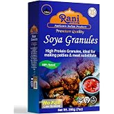 Rani Soya Granules (High Protien) 7oz (200g) ~ All Natural, Salt-Free | Vegan | No Colors | Gluten Friendly | NON-GMO | Kosher | Indian Origin | Meat Alternate Substitute