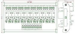 Electronics-Salon DIN Rail Mount 8 SPDT Power Relay