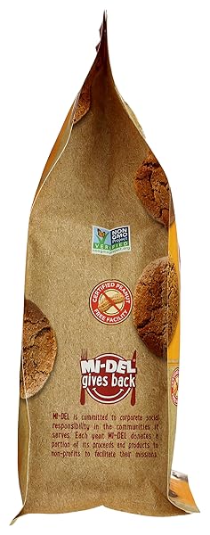 MI-DEL COOKIES GINGER FLAVORED SNAPS – NON GMO CERTIFIED, 0G TRANS FAT SWEDISH GINGER SNAPS COOKIES OLD FASHIONED (PACK OF 1)