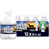 Deer Park Natural Spring Bottled Water - Mini 8 Fl Oz Bottles, 12 Pack | 100% Natural Spring Water Bottle with Balanced Minerals - Crisp Refreshing Taste