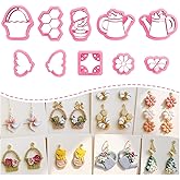 KEOKER Spring Polymer Clay Cutters,10 Spring Clay Cutters, Flower Clay Cutters, Spring Clay Cutters for Earrings, Clay Cutters (B)