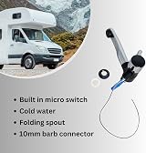 MARVIX Cold Water Tap Single Lever 12V Microswitch Caravan Faucet view 6