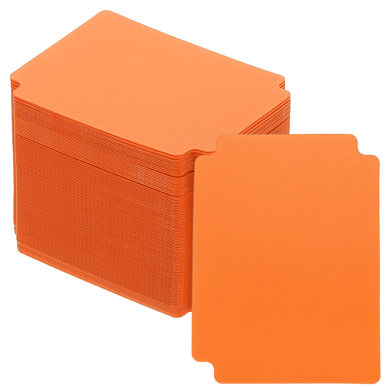 PATIKIL Trading Card Dividers, 100 Pcs Index Card Football Card Sorter Storage Boxes Organizer Tray Accessories for Sports Game Baseball Card, Orange