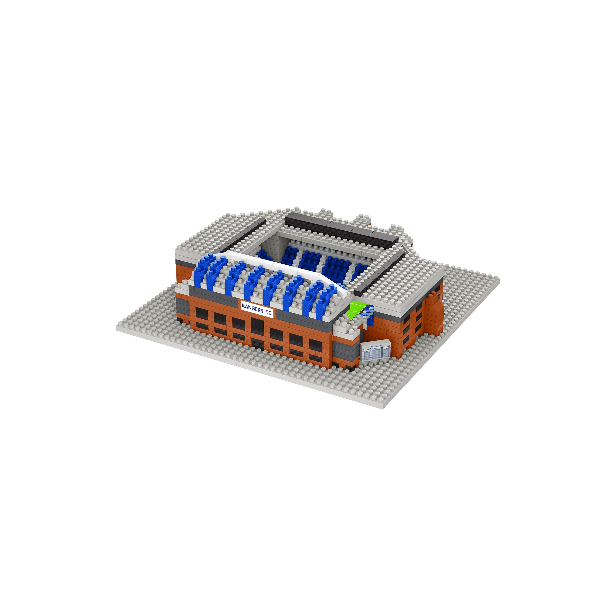 FOCO Officially Licensed Rangers FC Ibrox 3D Bricks Mini BRXLZ Football Stadium Construction Set - Premier League Model - 835 Pieces - Ages 12+ - Sports Merchandise — image 1