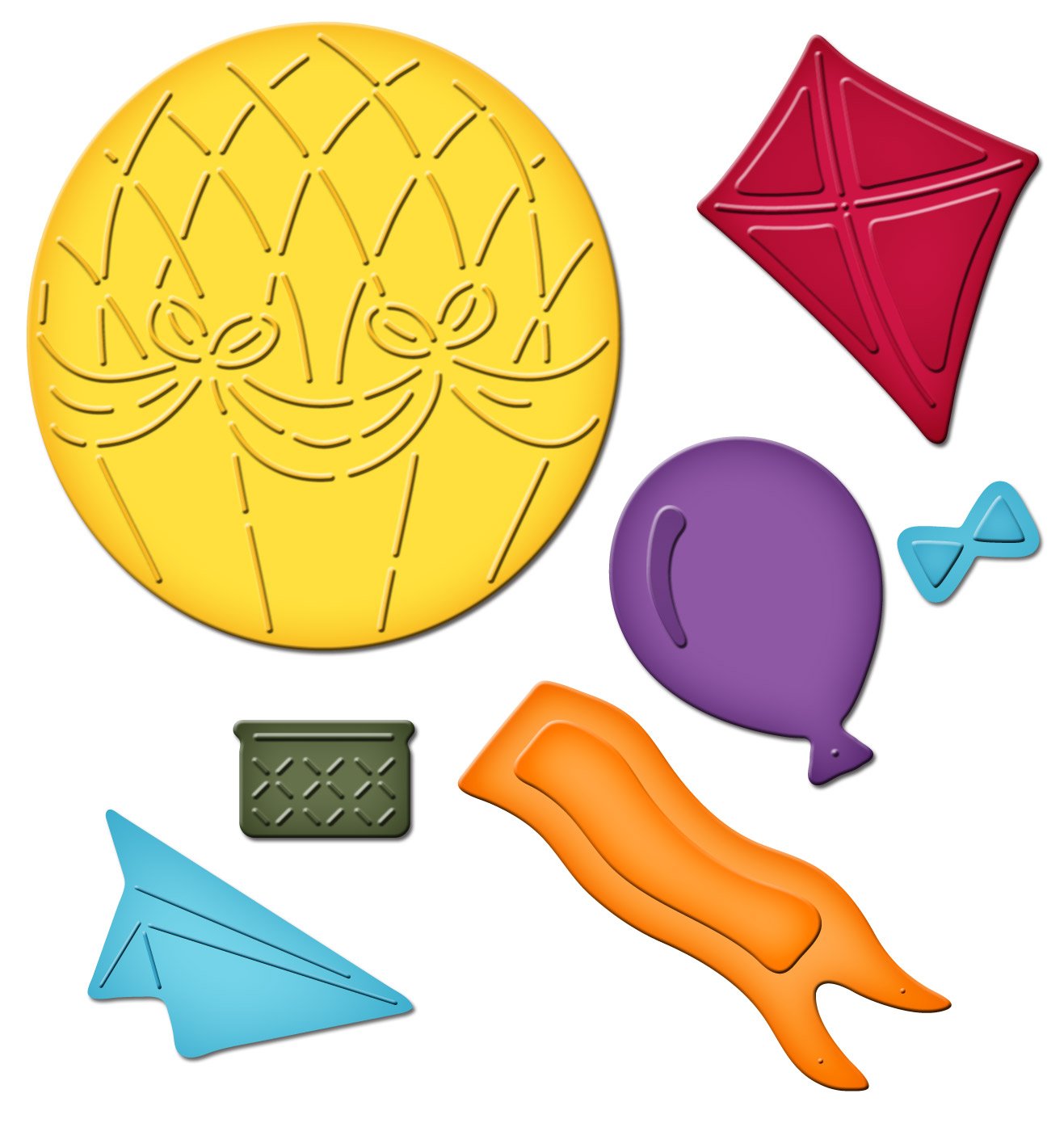 Shapeabilities Spellbinder Paper Arts Up Up and Away Die Template