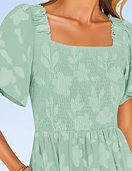 ZESICA Women's Summer Boho Floral Midi Dresses 2025