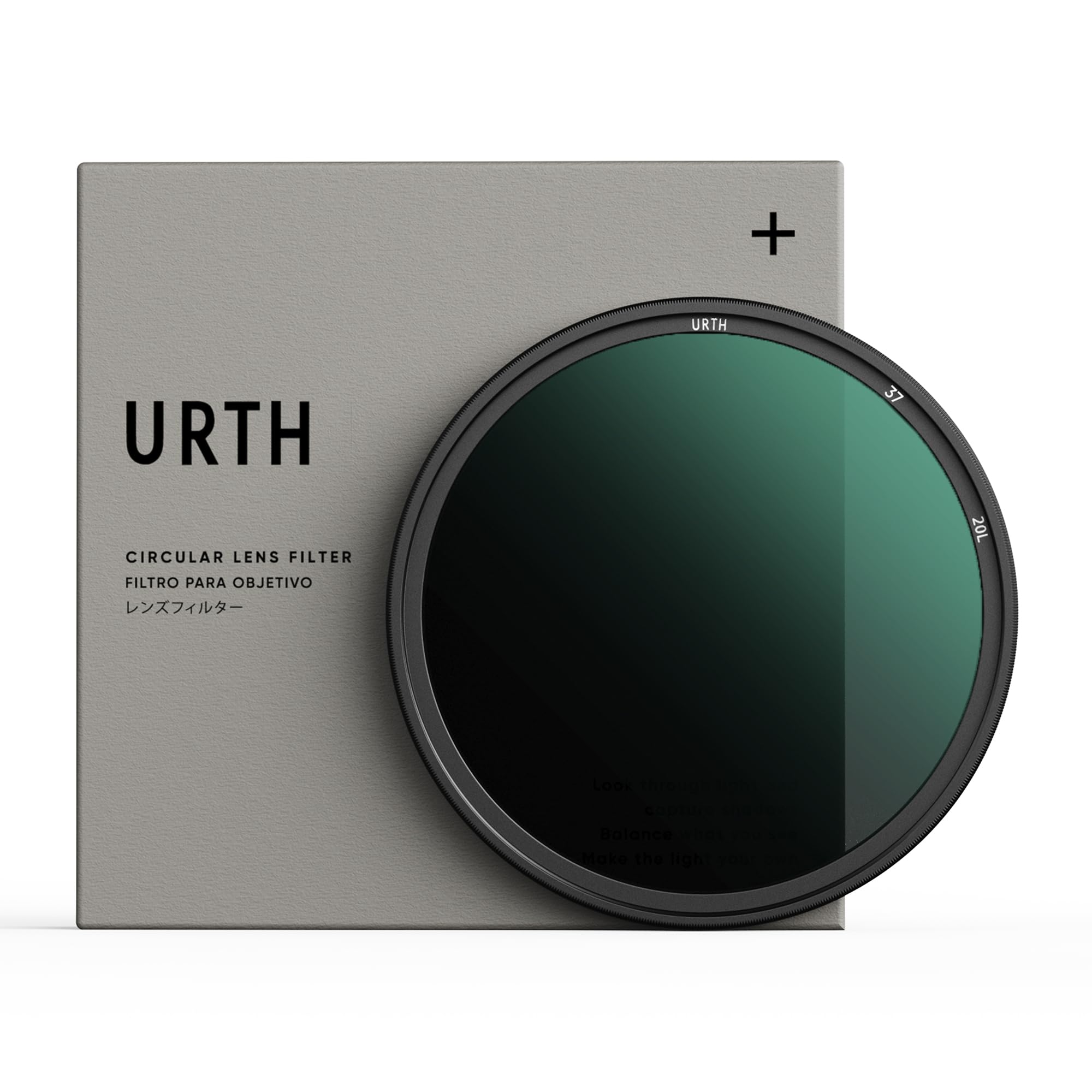 Urth 37mm ND16 (4 Stop) Lens Filter (Plus+) — 20-Layer Nano-Coated, Ultra-Slim Neutral Density Camera Lens Exposure Filter