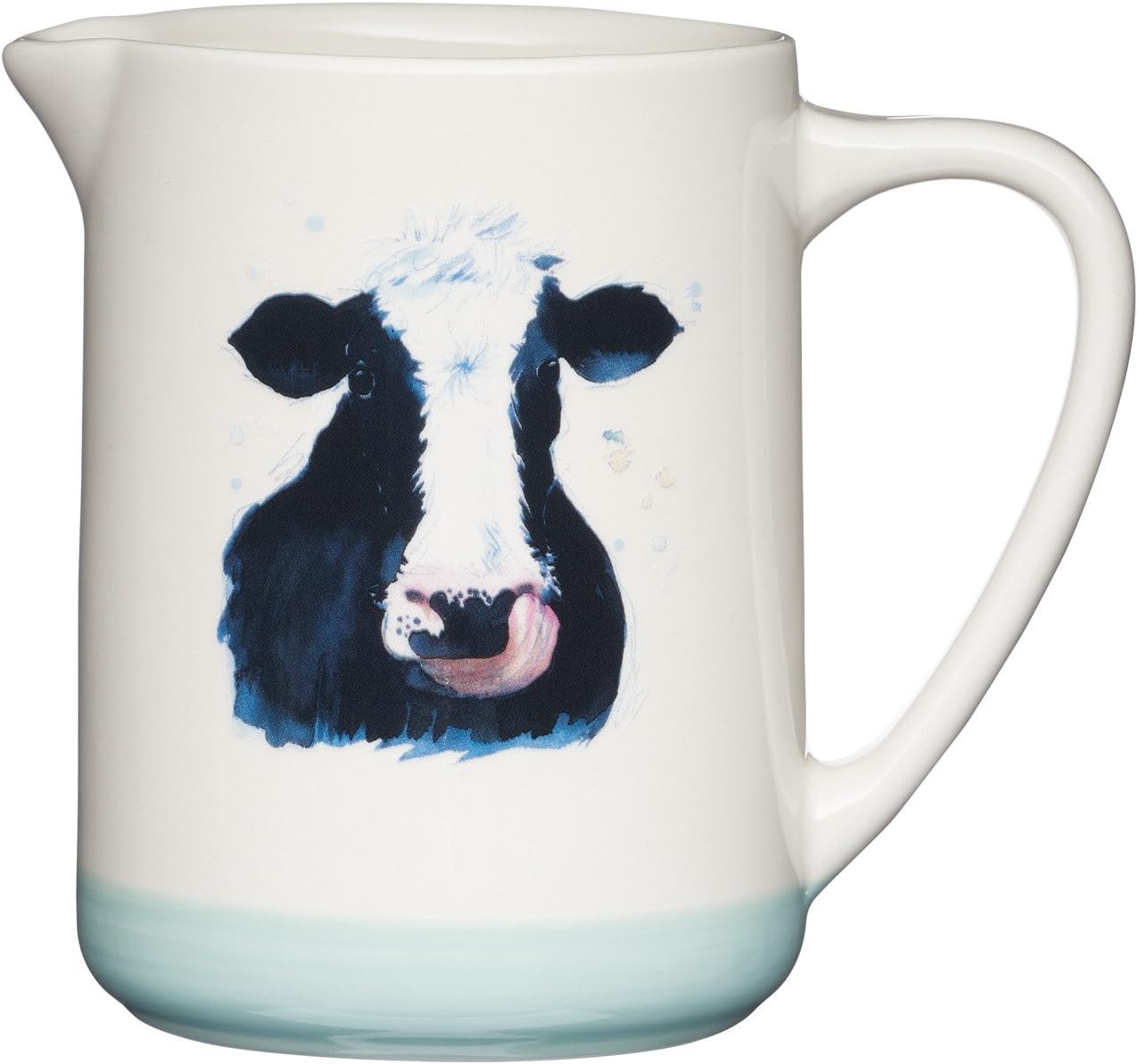 KitchenCraft Apple Farm HandFinished Ceramic 'Cora Cow' Milk Jug, 500