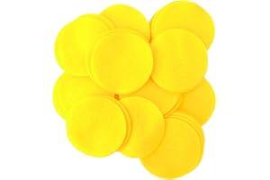 Playfully Ever After Yellow Craft Felt Circles (2.5 Inch - 46pc)
