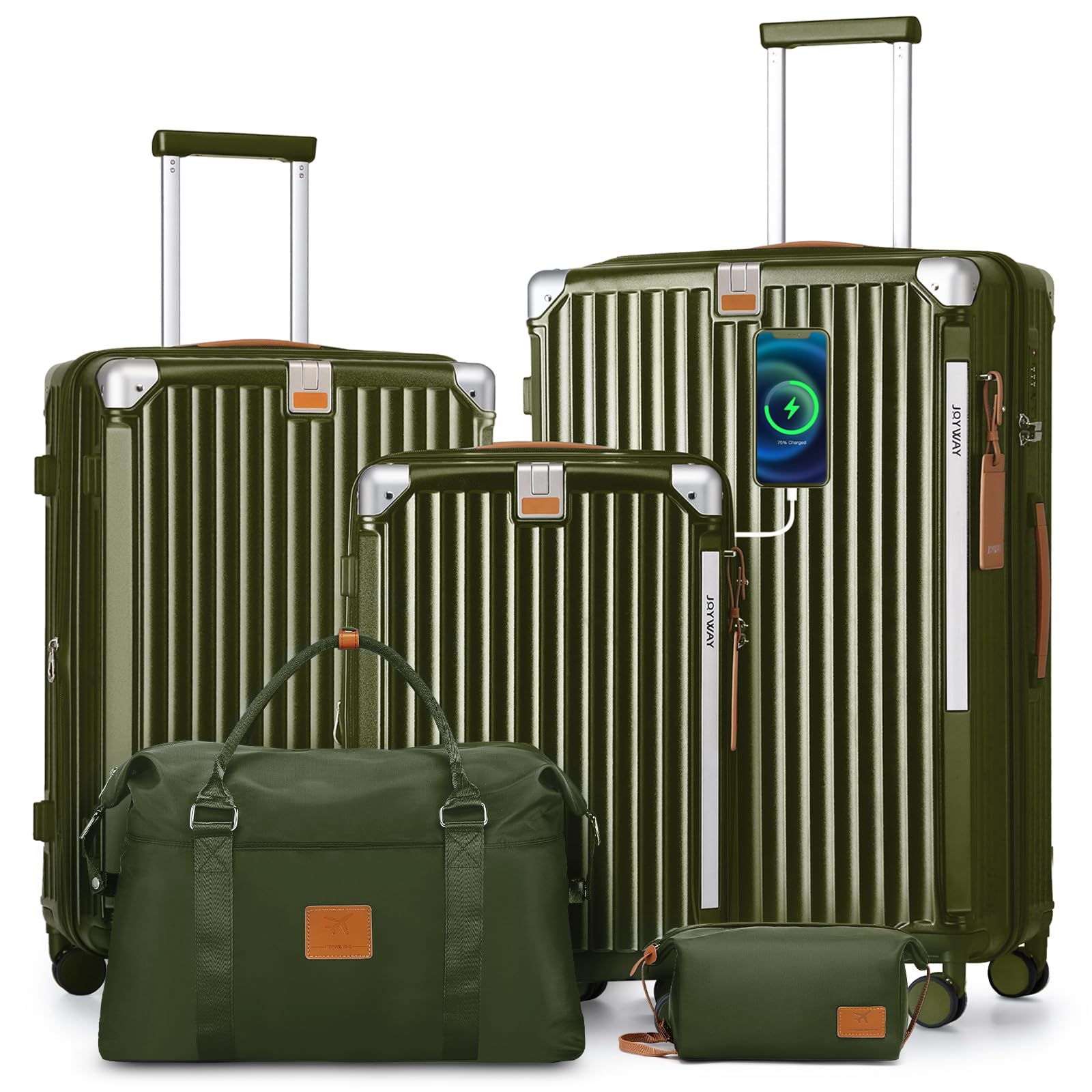 Joyway Hardside Luggage With Usb Port Hard Luggage Sets With