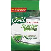 Scotts Turf Builder Starter Food for New Grass, 42 lb. - Lawn Fertilizer for Newly Planted Grass, Also Great for Sod and Grass Plugs - Covers 14,000 sq. ft.