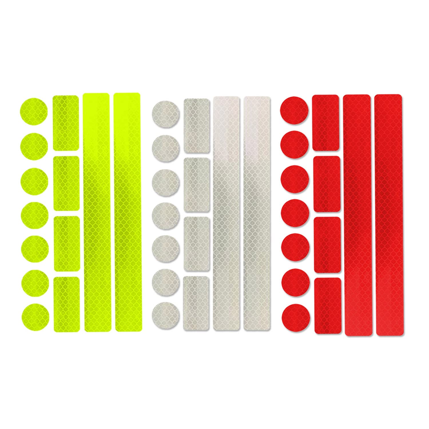 Reflective Sticker Reflector Reflectors Reflective Tape 39 Reflectors for Gluing and Ideal for Bicycle, Pram, School Bag, Backpack, Clothes – Perfect Choice for Families