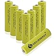 GEILIENERGY Solar Light Batteries AA Ni-Cd AA 600mAh 1.2V Rechargeable Batteries AA Rechargeable Batteries for Solar Lights Solar Lamp(Pack of 8)