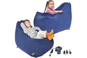 TED KANGAROO Sensory Chair for Kids – Calming Compression Pod for Children with Sensory Needs, Soft Flocked Texture, Electric Pump Included, Ages 3+
