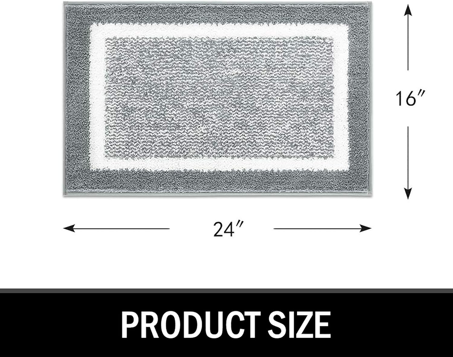Bathroom Rug Mat, Ultra Soft and Water Absorbent Bath Rug, Bath Carpet, Machine Wash/Dry, for Tub, Shower, and Bath Room: Home & Kitchen