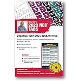 Mike Holt's Electrical Code Tabs, based on the 2023 NEC (with 96 tabs and 2 Ohms Law Wheel Stickers)
