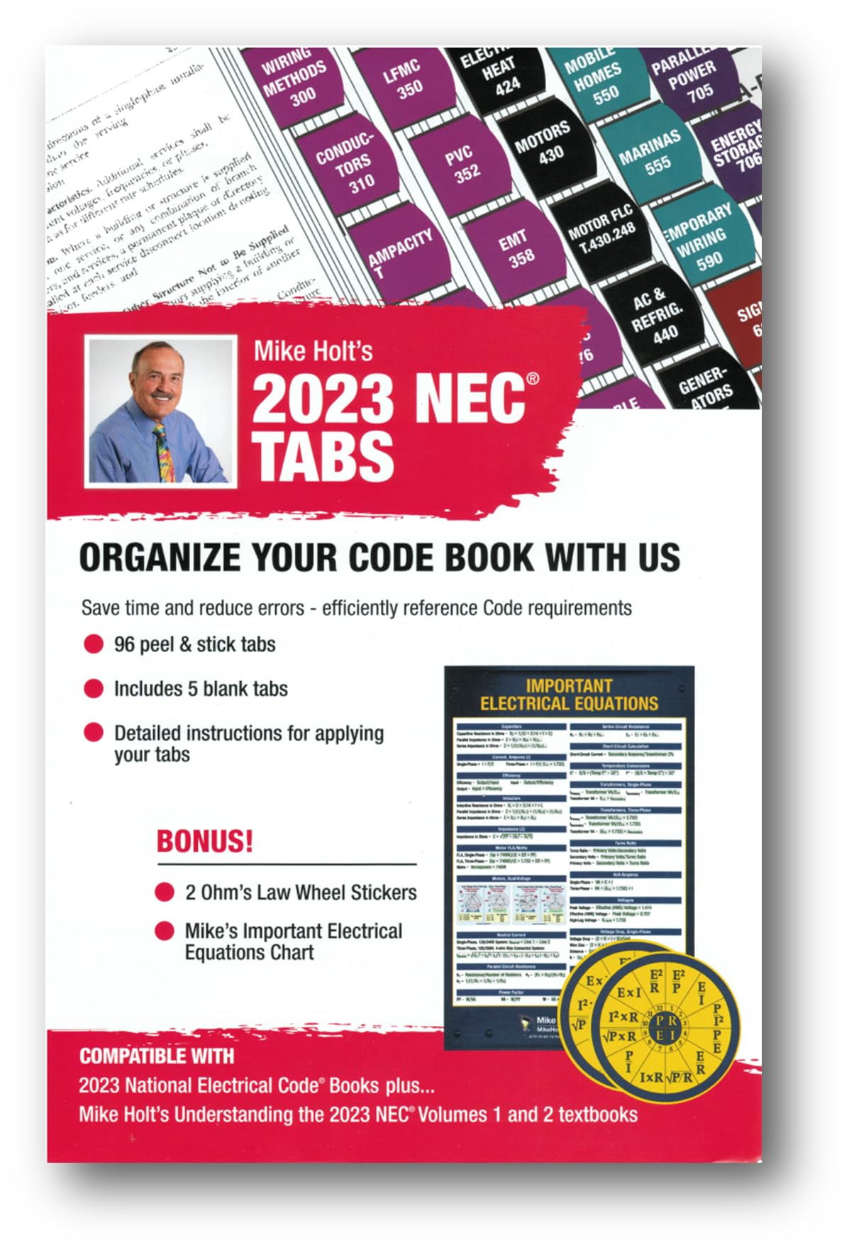 Mike Holt's Electrical Code Tabs, Based On The 2023 Nec