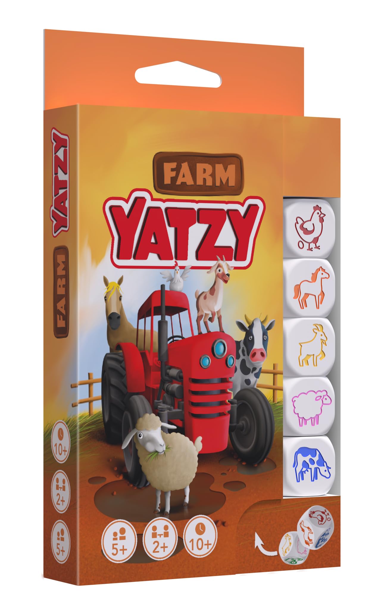 SmartGames - Farm Yatzy, Multiplayer Dice Game, Ages 5+