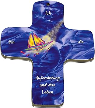 metALUm Premium Wandkreuz aus Metall und MDF | Fisch | #52017