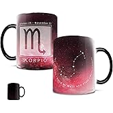 Morphing Mugs Birthday Zodiac Sign - Scorpio Heat Sensitive Mug – Image revealed when HOT liquid is added - One 11oz Ceramic Mug