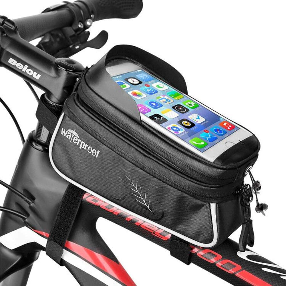 CestMall Bike Frame Bag, Cycling Pannier Top Tube Waterproof Handlebar