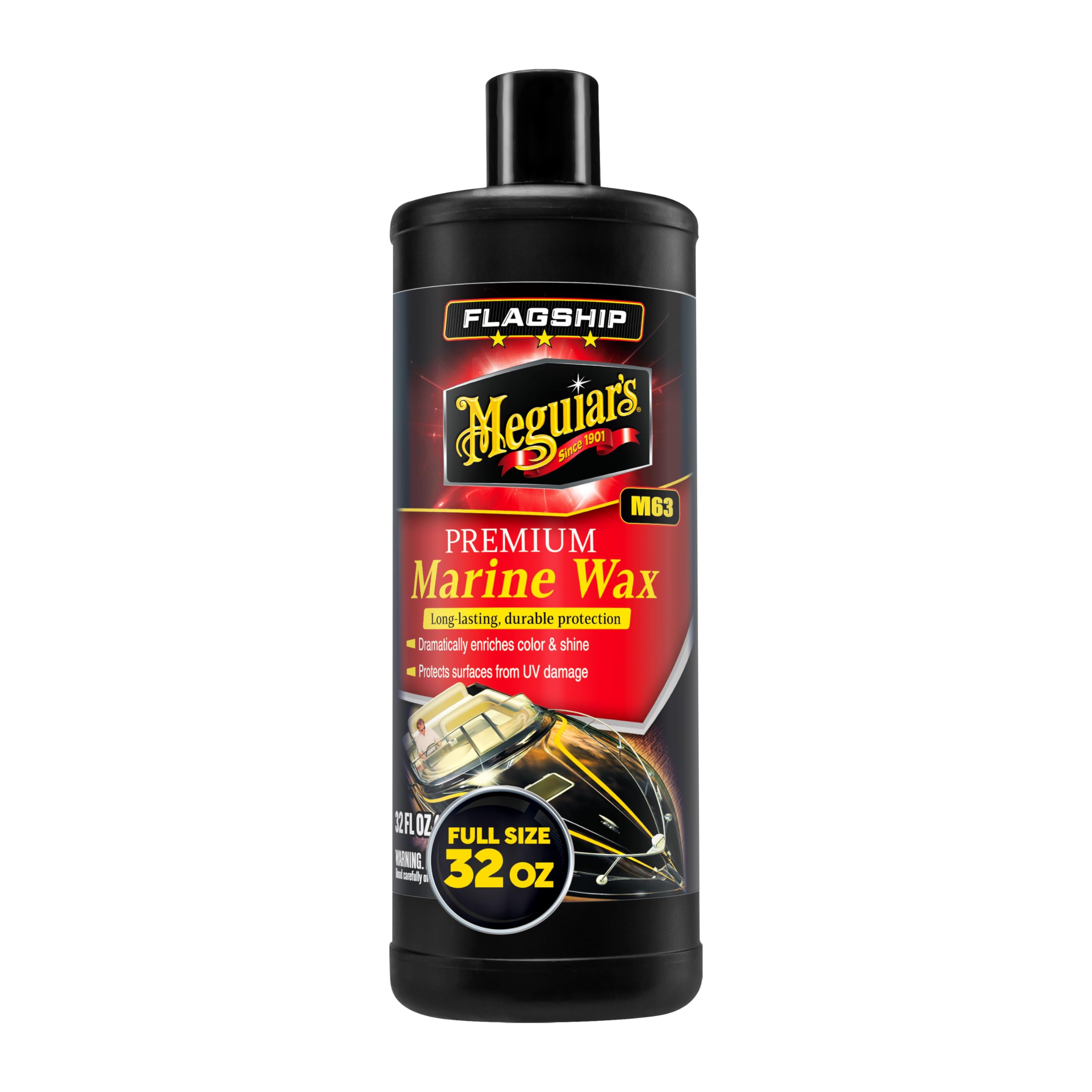 Photo 1 of Meguiar's Flagship Premium Marine Wax, Boat Polish and Oxidation Remover - 32 Oz Bottle (Packaging May Vary)