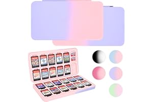 DLseego Game Card Case for Switch Lite/Switch/Switch OLED, Switch Game Cartridge Memory Card Portable Storage Box with 24 Gam