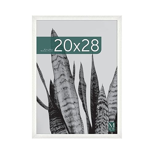 MCS Studio Gallery 20x28 Poster Frame Natural Woodgrain, Vertical & Horizontal Wall Hanging Large Picture Frame for Photos, Posters & Art Prints (2-Pack)