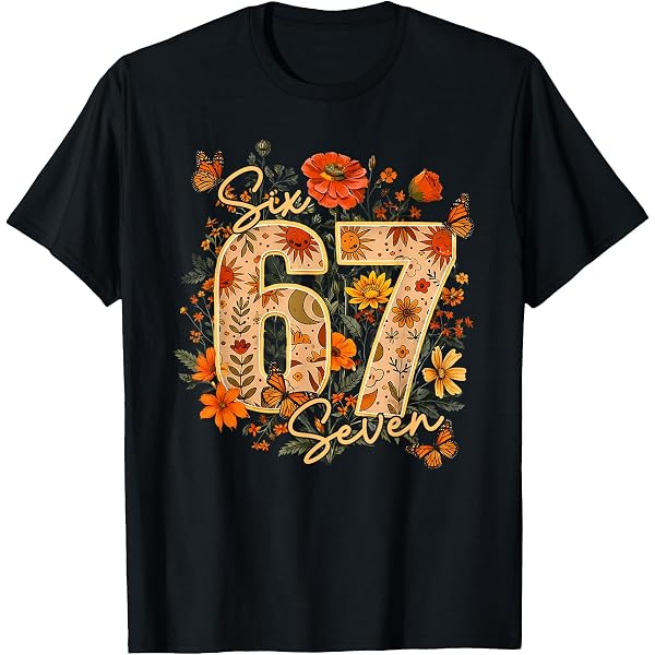 Amazon.com: 67 for Girls Floral Six Seven Flowers 6 7 Brainrot