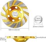 Topcloud 4 Inch Concrete Grinding Cup Wheel 12 Segs Diamond Turbo Grinder Disc view 4