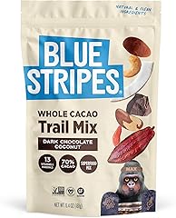 Blue Stripes - Trail Mix, Dark Chocolate Coconut, Mixed Nuts, Healthy Snacks for Adults, Cashews, Whole 70% Cacao, With Unref
