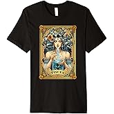 Pisces Zodiac Astrology Sign Tarot Card Water Bearer Premium T-Shirt