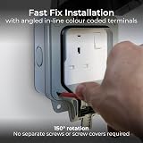 BG Electrical Outdoor Single Switched Power Socket Weatherproof 13A IP66 view 5