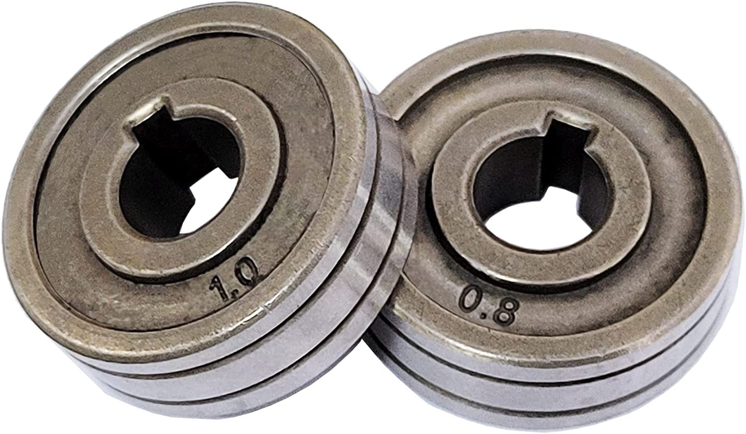2X Wire Feed Drive Rollers Roll Wheels 30 * 10 * 10mm Fit for SSJ-29A SSJ29 Wire Feeder MIG MAG Welders Guide Equipment (0.8/1.0mm)