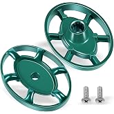 2 Pack Outdoor Faucet Handle Replacement, 3/8" Round Stem Spigot Handle | 12-Point Hose Bib Handle Compatible with Arrowhead PK1290, for Garden Water Valve, Frost Proof Wall Hydrant(Green,Oval)