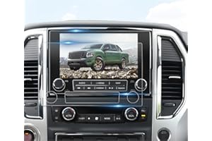 BIBIBO 2PCS for 2024 2025 Nissan Titan Screen Protector 2020-2025 Titan (SV, Pro-4X, Platinum Reserve) 8/9 Inch Touchscreen 2020-2025 Nissan Titan Accessories