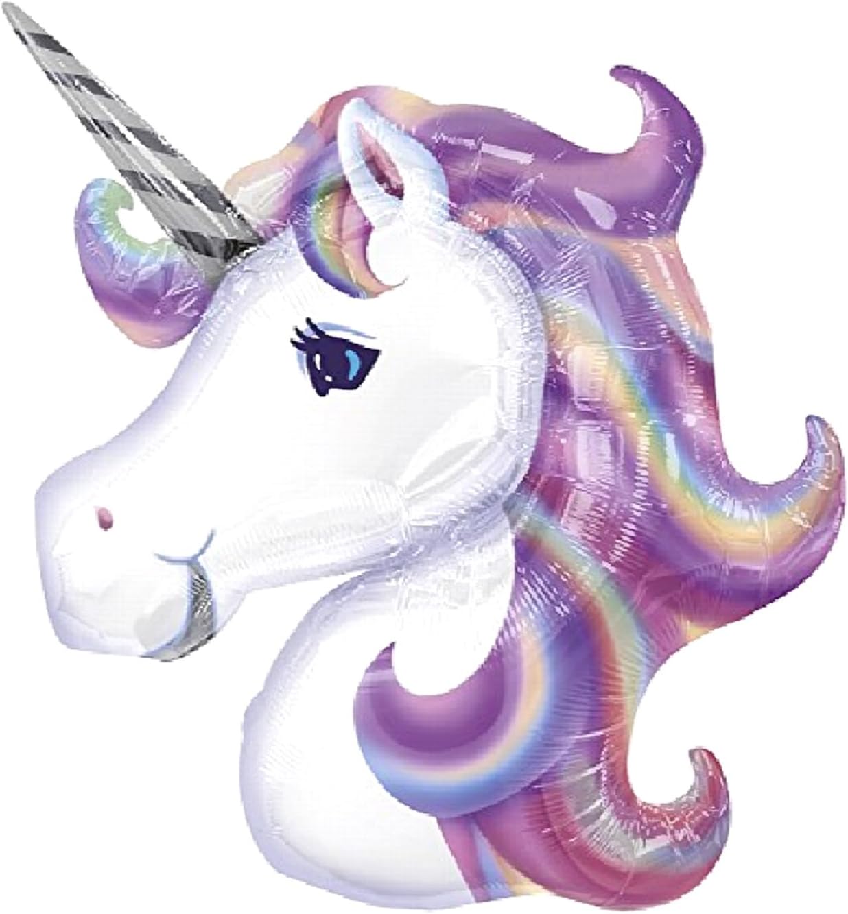 amscan Unicorn Head Foil Balloon 83 x 73 cm, See Image, 33 x 18 x 20 - Image 3
