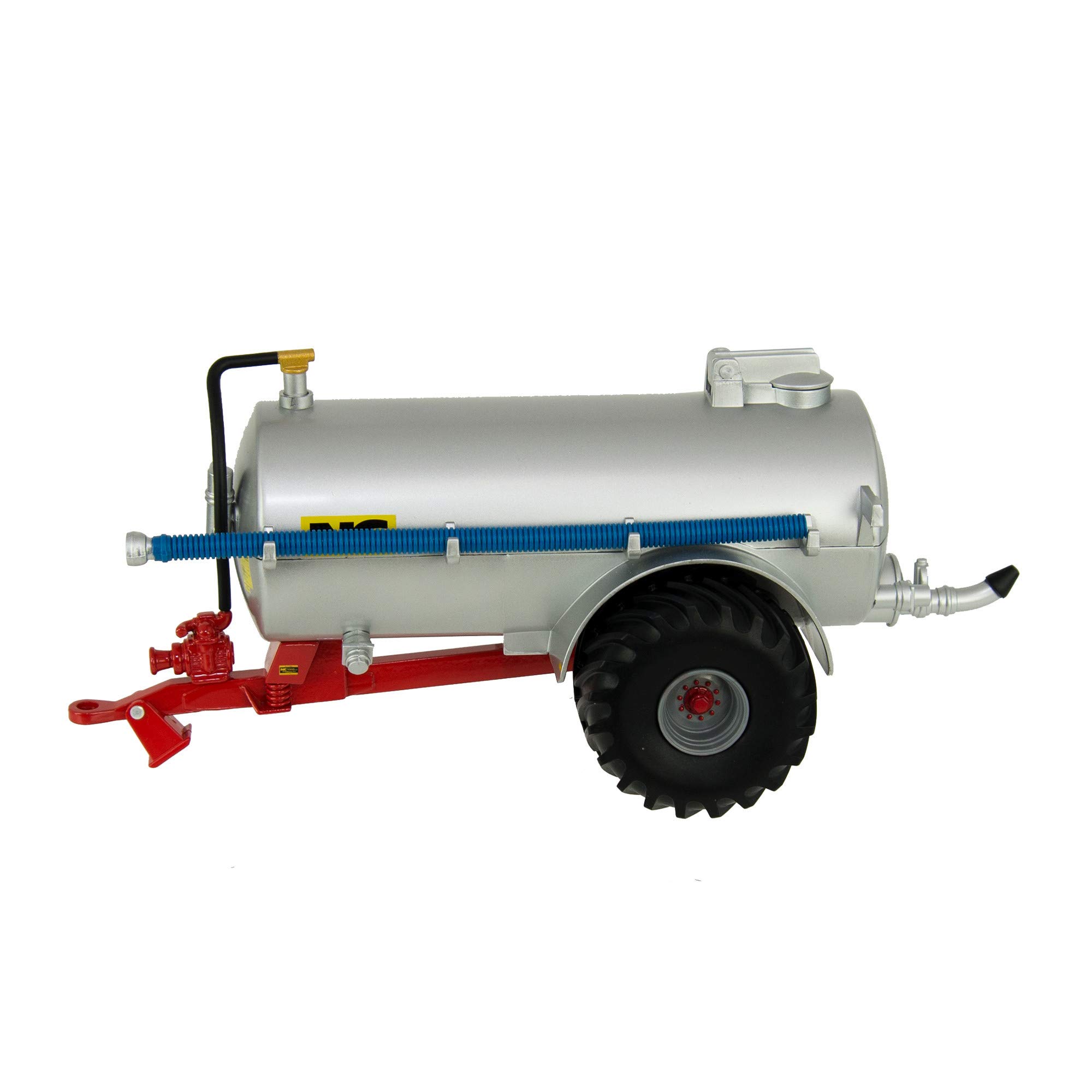 Britains 1:32 NC Slurry Tanker (Fieldside) Silver Toy, Collectable Farm Toy, Tractor Toy Accessory Compatible with 1:32 Scale Farm Toys, Suitable for Collectors & Children from 3 Years